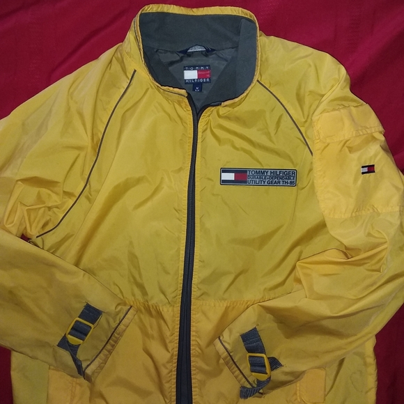 Tommy Hilfiger Other - TOMMY HILFIGER UTILITY GEAR YELLOW WINDBREAKER SIZE M. SOLD AS IS NO RETURNS